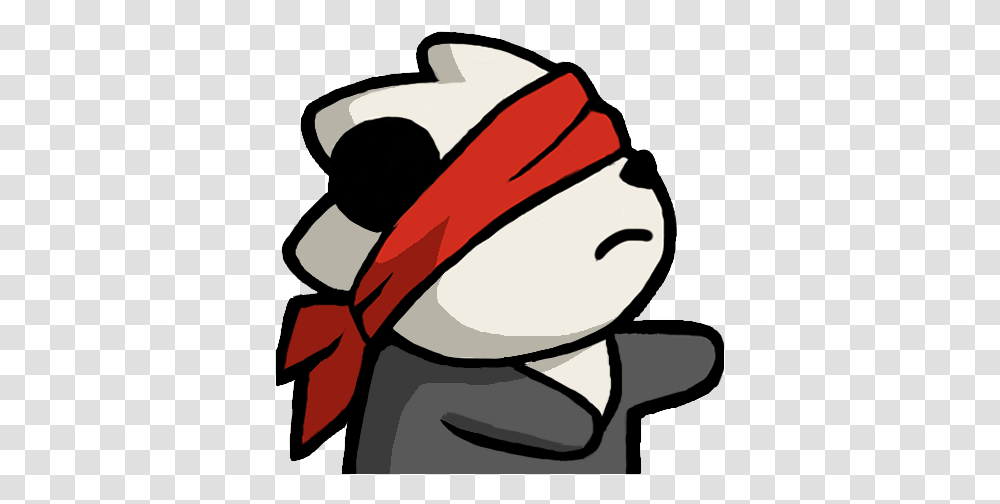 Pandablindfold Panda Emoji Discord, Clothing, Apparel, Hat, Elf Transparent Png