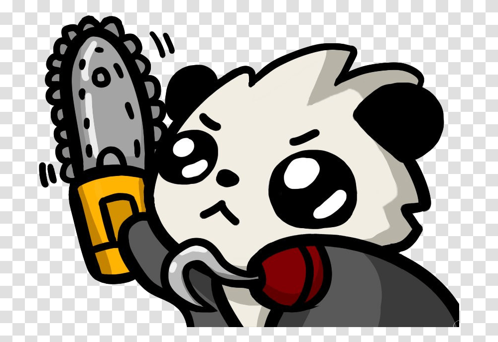 Pandachainsaw Discord Emoji Panda Emoji Discord, Hook, Machine, Graphics, Art Transparent Png