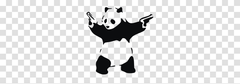 Pandamonium Banksy Banksy Art, Person, Silhouette, Kneeling, Baby Transparent Png
