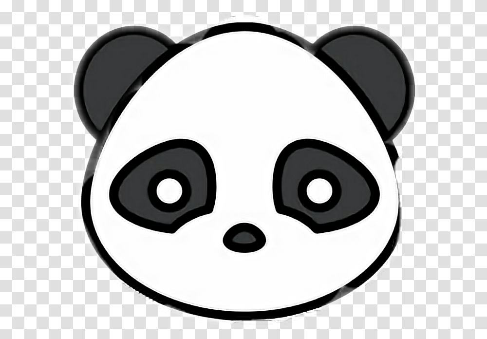 Pandaremix Panda Pandalove Emoji Cool Swag Need, Stencil, Piggy Bank, Disk Transparent Png