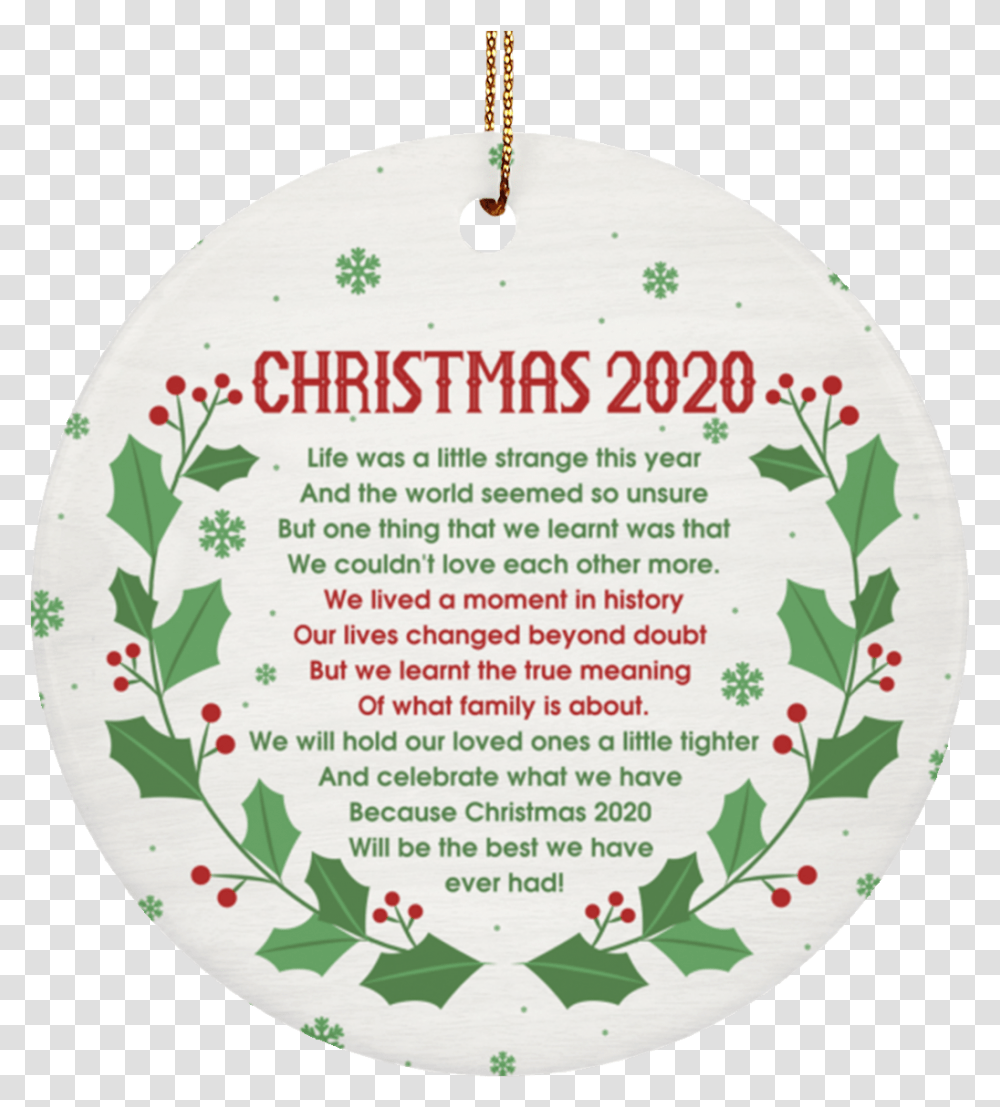 Pandemic Christmas 2020 Life Was A Christmas 2020 What A Year, Plant, Text, Pendant Transparent Png