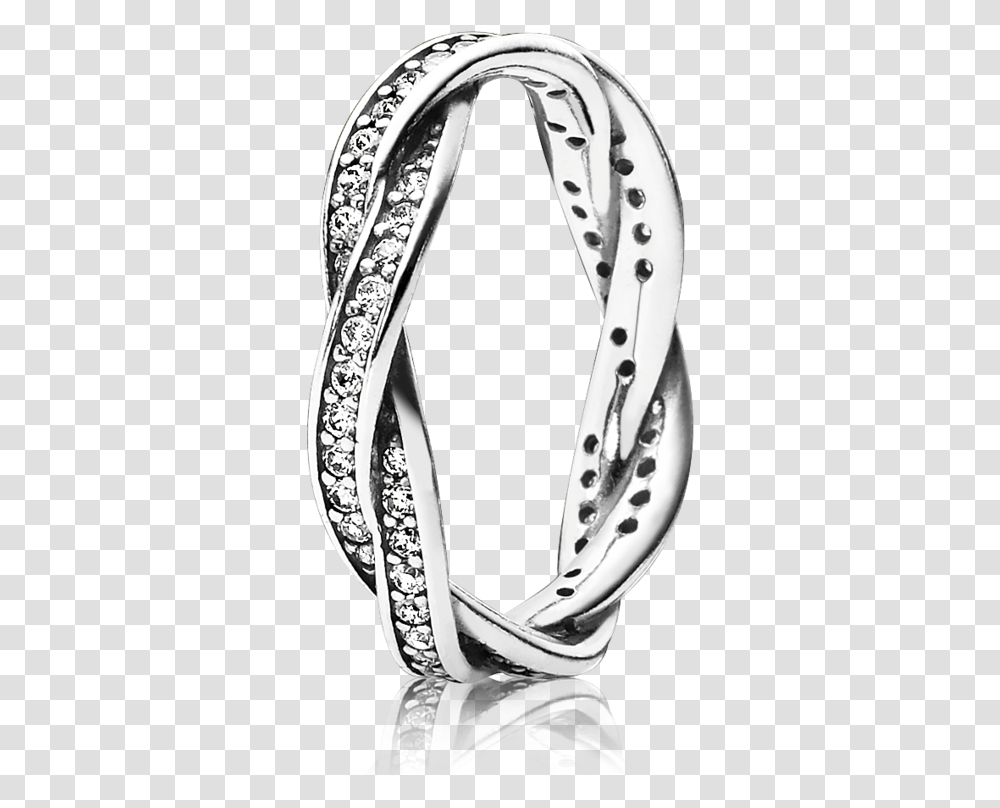 Pandora Braided Pave Ring, Apparel, Platinum Transparent Png