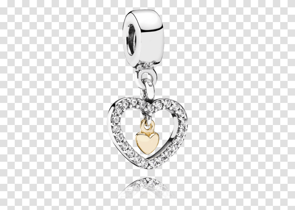 Pandora Siempre En Mi Corazn En Plata De Ley Adornado Dangly Pandora Heart Charm, Pendant, Locket, Jewelry, Accessories Transparent Png