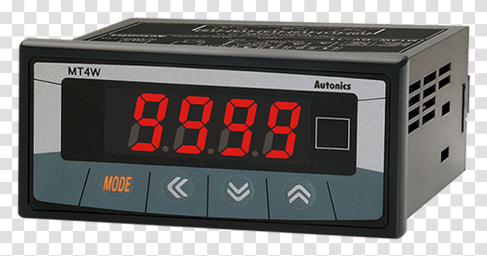 Panel Meter Mt4w Da 4n Mt4w Da 4n Panel Meter Autonics Autonics Mt4w Dv, Scoreboard, Digital Clock Transparent Png