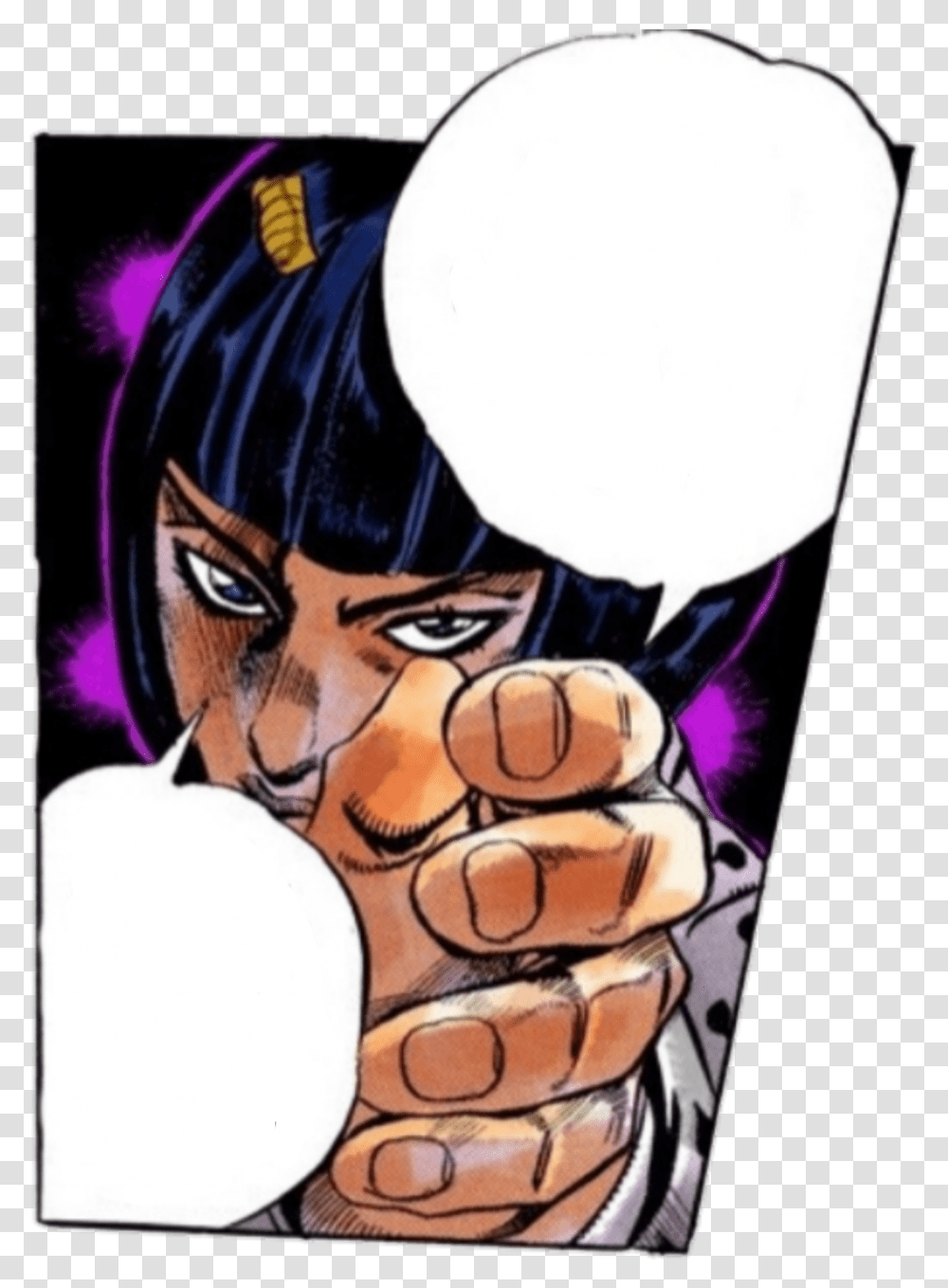 Panel While Reading Vento Aureo Manga Fist, Hand, Tattoo, Person, Skin Transparent Png