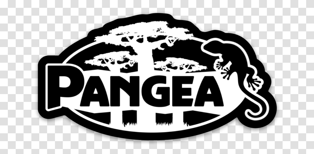 Pangea Black & White Logo Sticker Automotive Decal, Label, Text, Stencil, Symbol Transparent Png