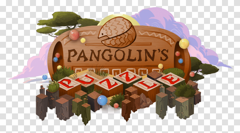 Pangolins Puzzle Logo, Plant, Birthday Cake, Food, Outdoors Transparent Png