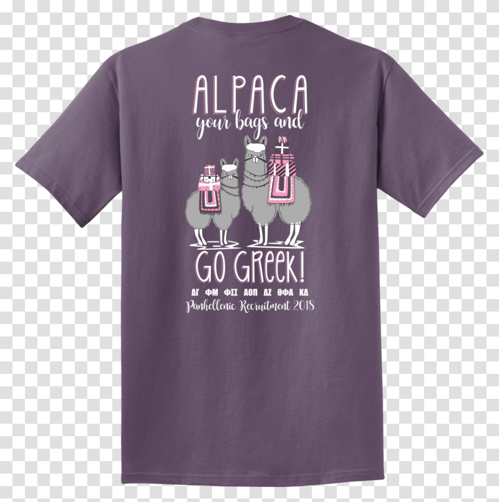 Panhellenic Alpaca Back Graphic Design, Apparel, T-Shirt, Sleeve Transparent Png