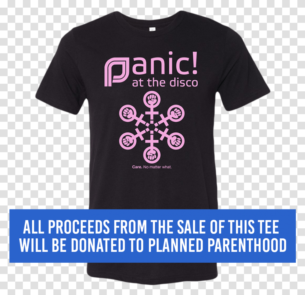 Panic At The Disco X Planned Parenthood Benefit Tee Emily Wants To Play, Apparel, T-Shirt, Sleeve Transparent Png
