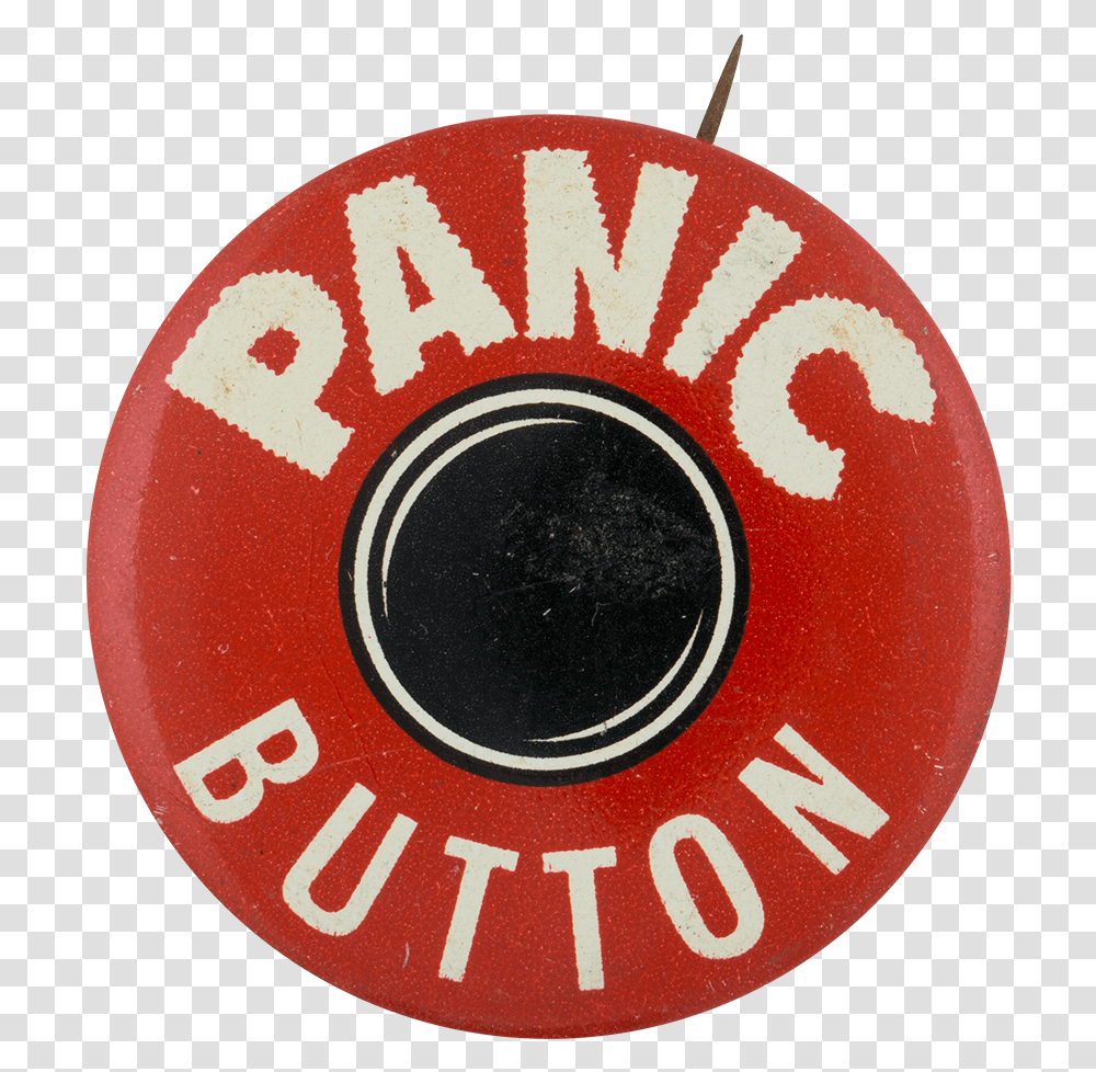 Panic Button Round Self Referential Button Museum Circle, Logo, Trademark, Road Sign Transparent Png