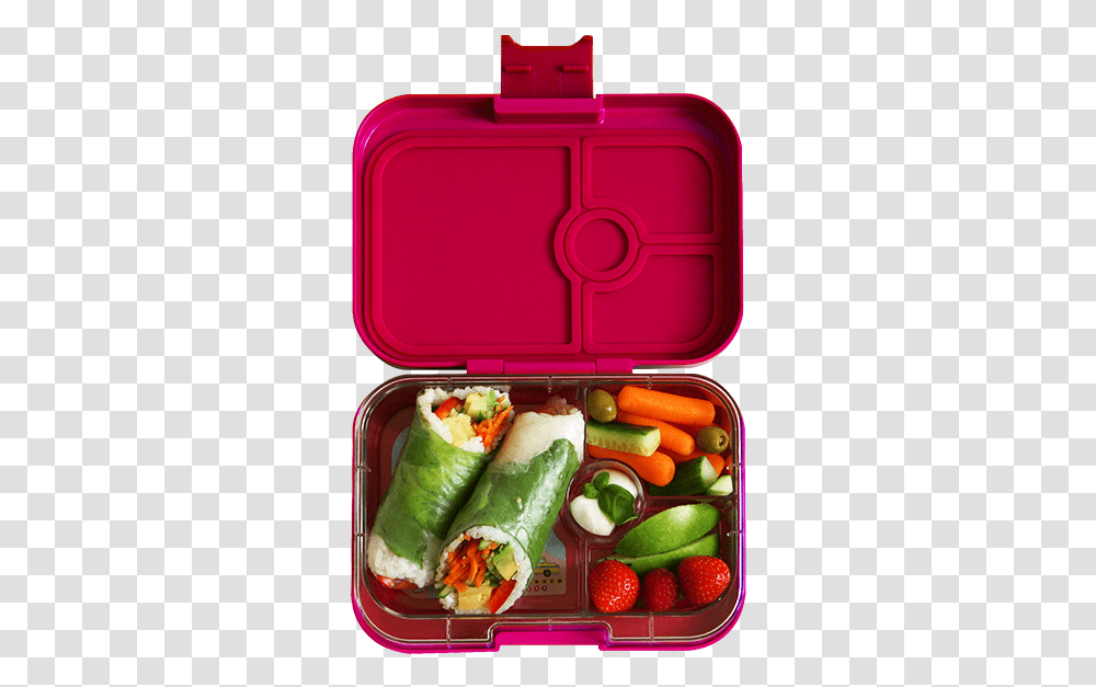 Panino Tribeca Pink Yumbox Bento LunchboxClass Yumbox Panino, Plant, Food, Hot Dog, Plastic Wrap Transparent Png