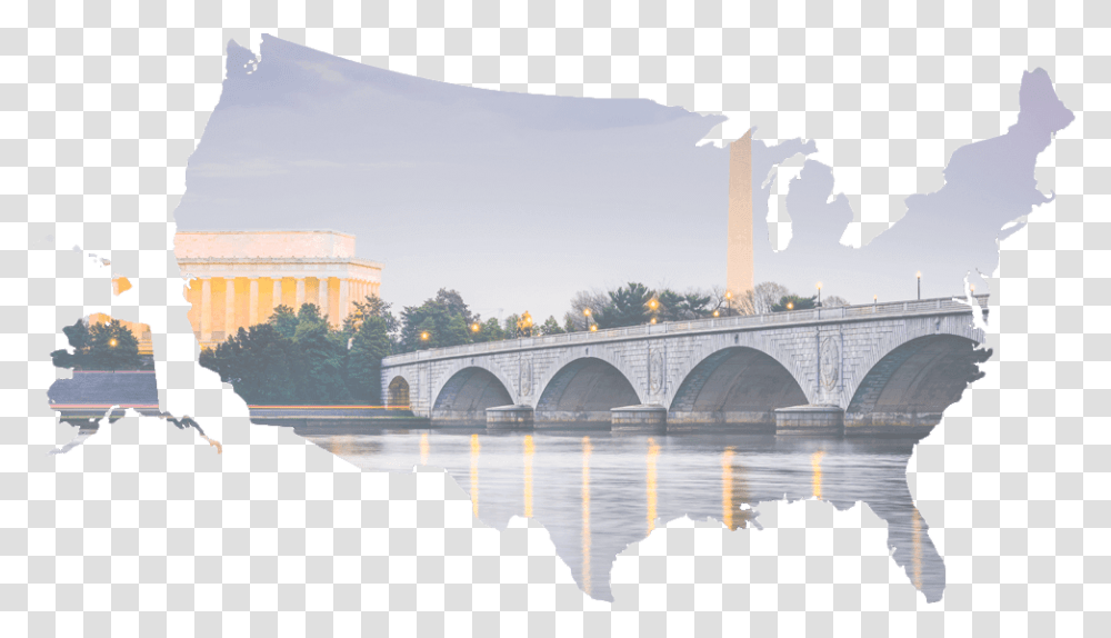 Panoramic View Of Washington Dc, Building, Architecture, Bridge, Nature Transparent Png