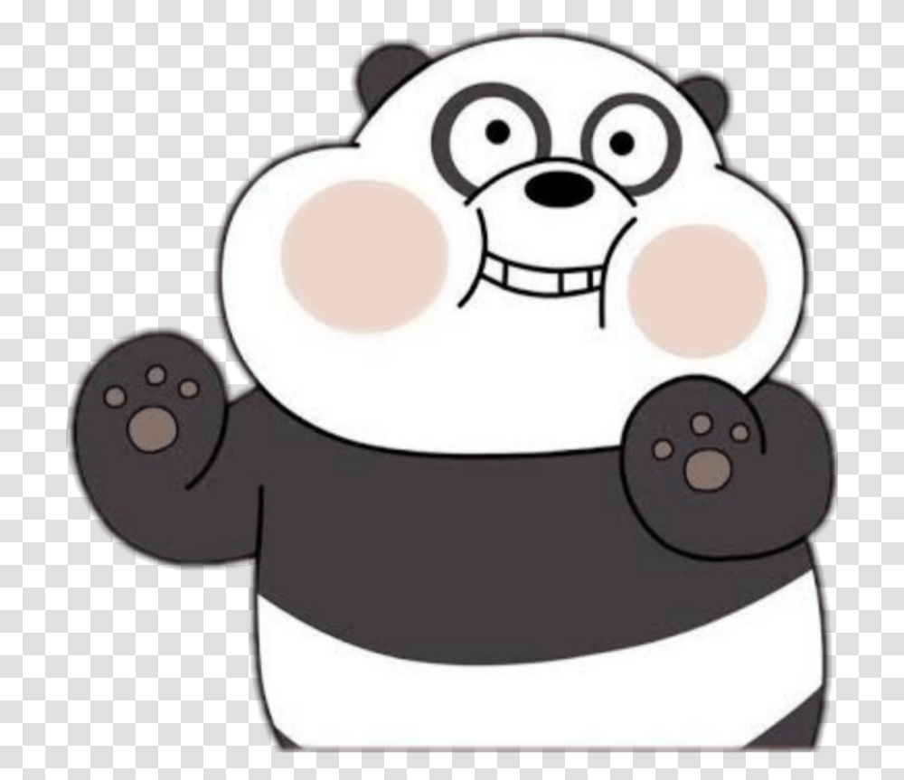 Panpan Pandabears Panda Webarebears We Bare Bears Pan Pan, Animal, Mammal, Skateboard, Sport Transparent Png