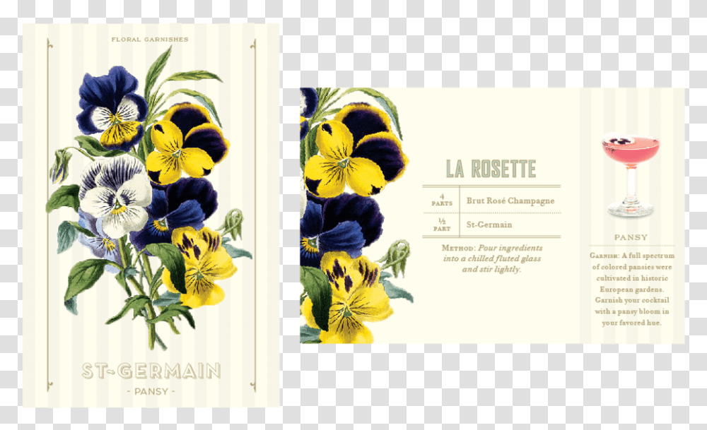 Pansy Botanical Print Download Peinture Bouquet De Pense, Plant, Flower Transparent Png