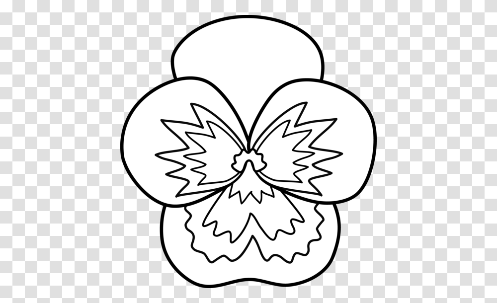 Pansy Clipart, Stencil, Accessories, Accessory Transparent Png