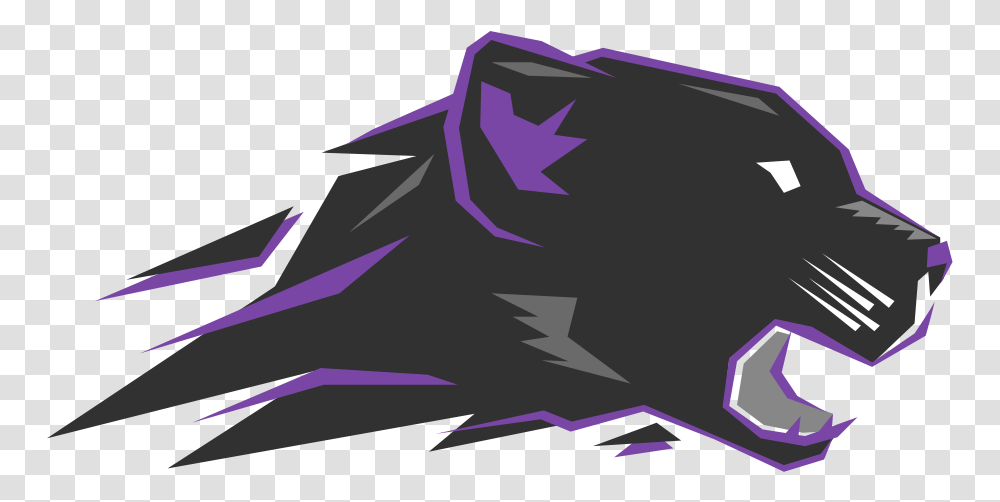 Pantera Black Panther Gaming Logo 3909382 Vippng Cool Gaming Logo, Airplane, Outdoors, Purple, Graphics Transparent Png