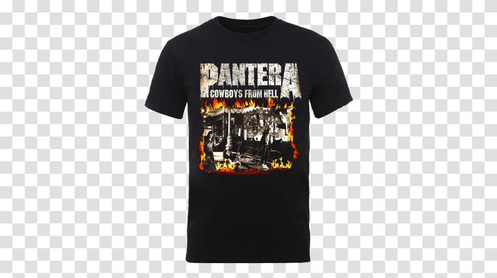 Pantera Cowboys From Hell M L Xl 2xl Black T Shirt Ebay Pantera Cowboys From Hell T Shirt, Clothing Transparent Png