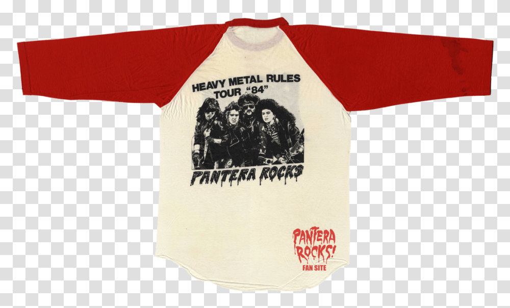 Pantera Heavy Metal Rules T Shirt, Apparel, Sleeve, T-Shirt Transparent Png