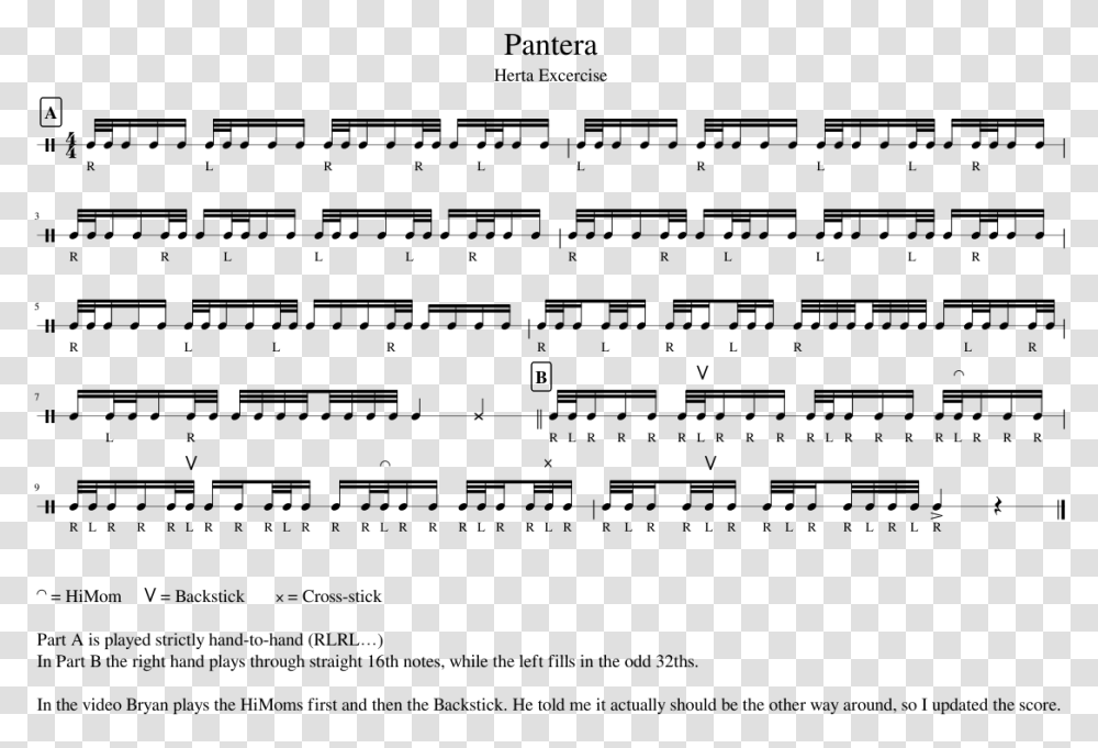 Pantera Piano Sheet Music, Gray, World Of Warcraft Transparent Png