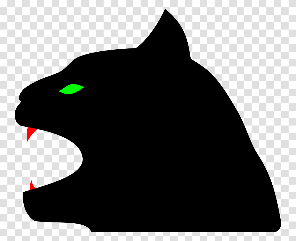 Panther Black Cat Head Evil Silhouette Vektor Kepala Macan Kumbang, Outdoors, Nature Transparent Png