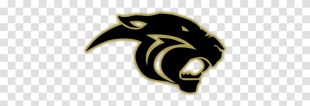 Panther Black Tattoo Logo North Platte High School Mo, Text, Label, Symbol, Stencil Transparent Png