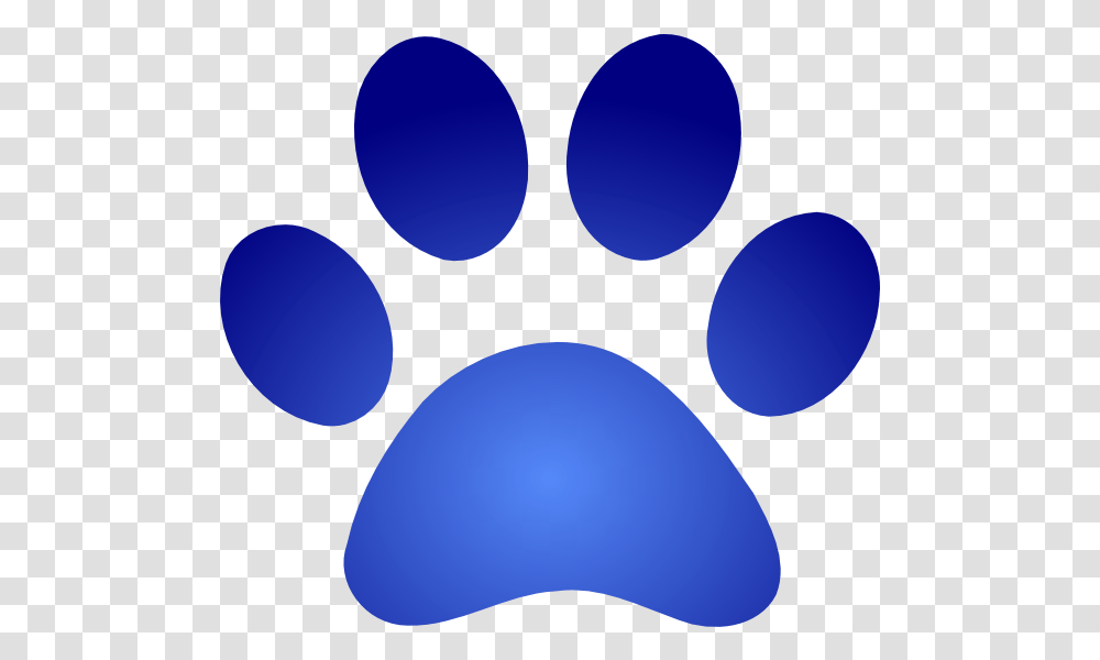Panther Clipart Blue Logo Blue Paw Print, Balloon, Footprint Transparent Png