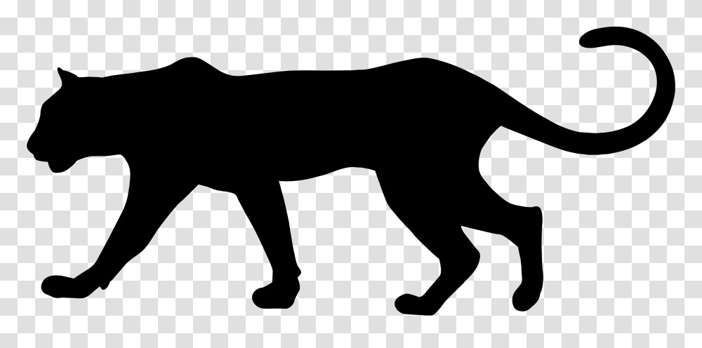 Panther Clipart Silhouette, Gray, World Of Warcraft Transparent Png