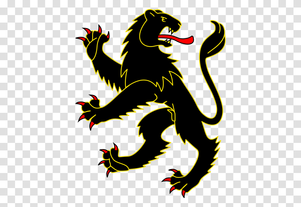 Panther Coat Of Arms Clipart Download Black Lion Coat Of Arms, Dragon, Poster, Advertisement Transparent Png