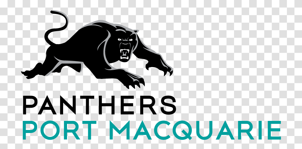 Panther Logo Panthers Port Macquarie Logo, Stencil, Dog, Pet, Canine Transparent Png