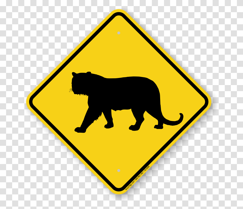 Panther Size Vs Human, Road Sign, Bear, Wildlife Transparent Png