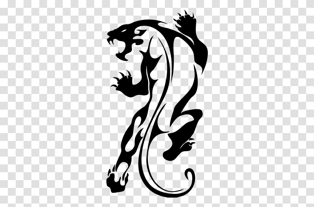 Panther Tribal Tattoo, Pattern, Animal, Mammal, Silhouette Transparent Png
