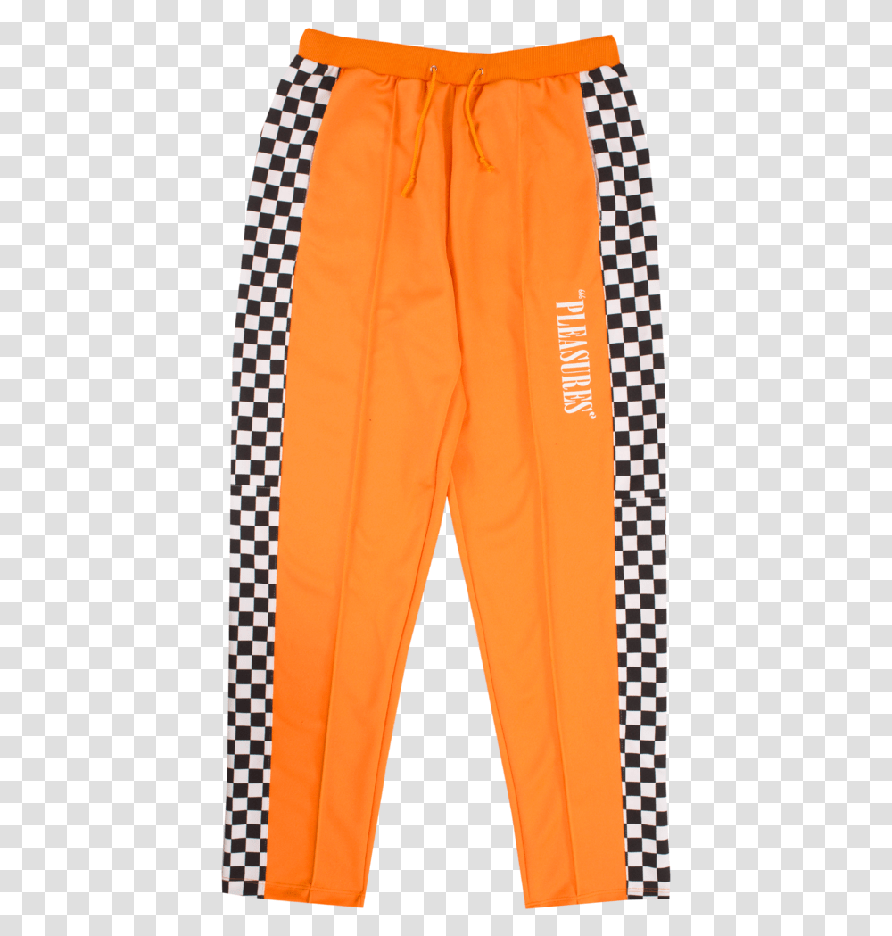 Pants Aesthetic Orange Checkered Pants, Apparel, Jeans, Denim Transparent Png