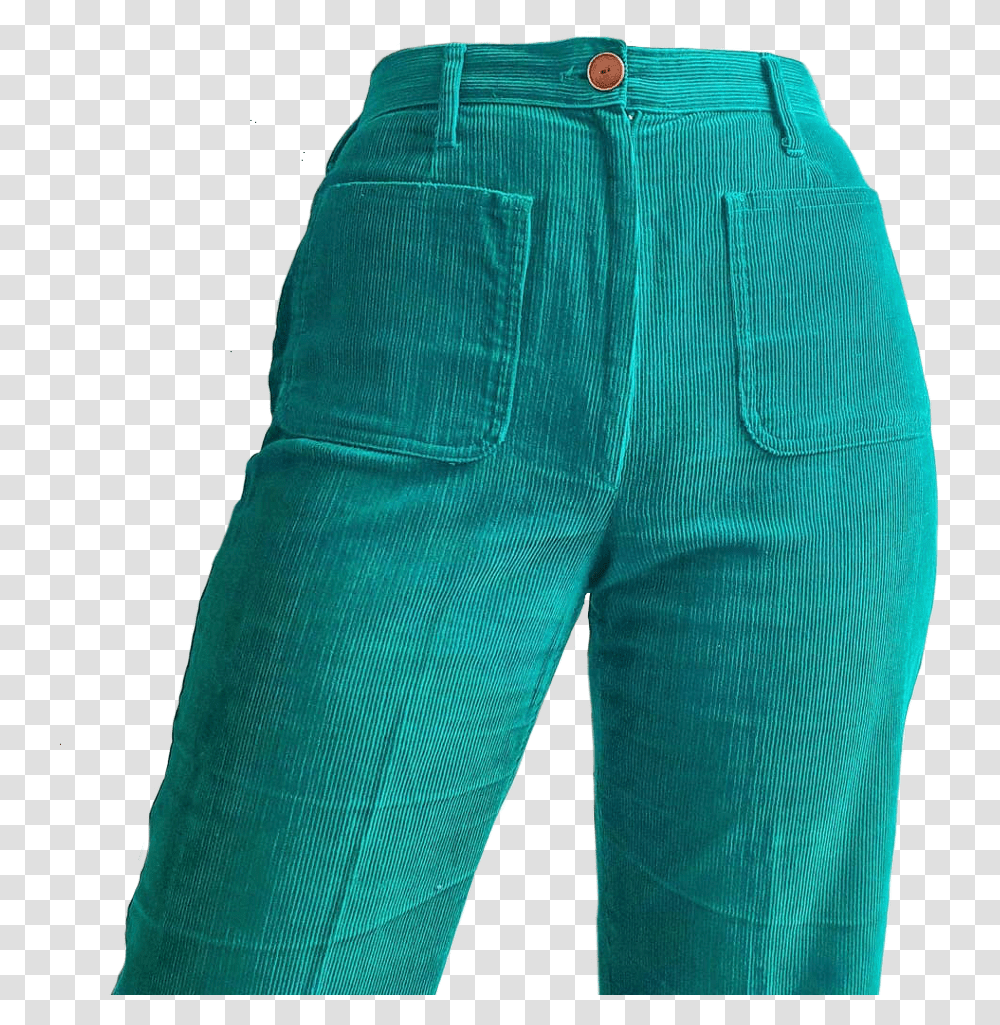 Pants Bottom Turquoise Cute Pngs Aesthetic Pocket, Apparel, Jeans, Denim Transparent Png