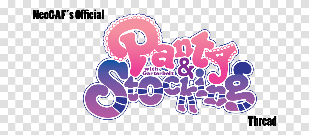 Panty Stocking With Garterbelt Panty And Stocking With Garterbelt Logo, Label, Text, Purple, Graphics Transparent Png