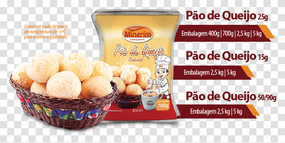 Pao De Queijo Catalogo Min Pao De Queijo Minerim, Food, Bread, Dessert, Fried Chicken Transparent Png