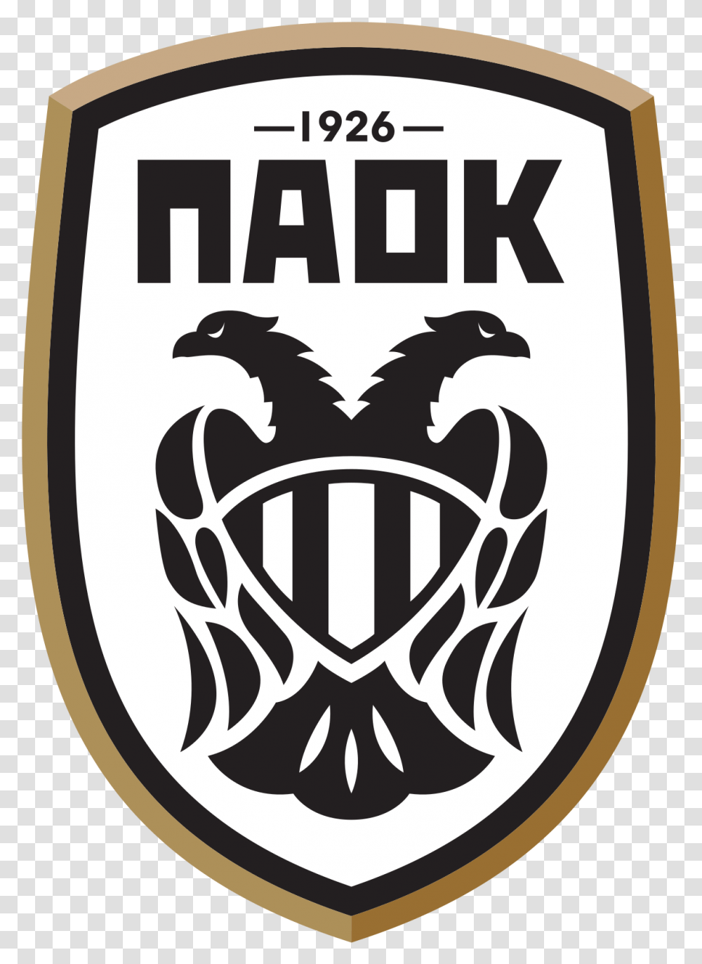Paok Fc Paok Fc Logo, Shield, Armor, Bird, Animal Transparent Png