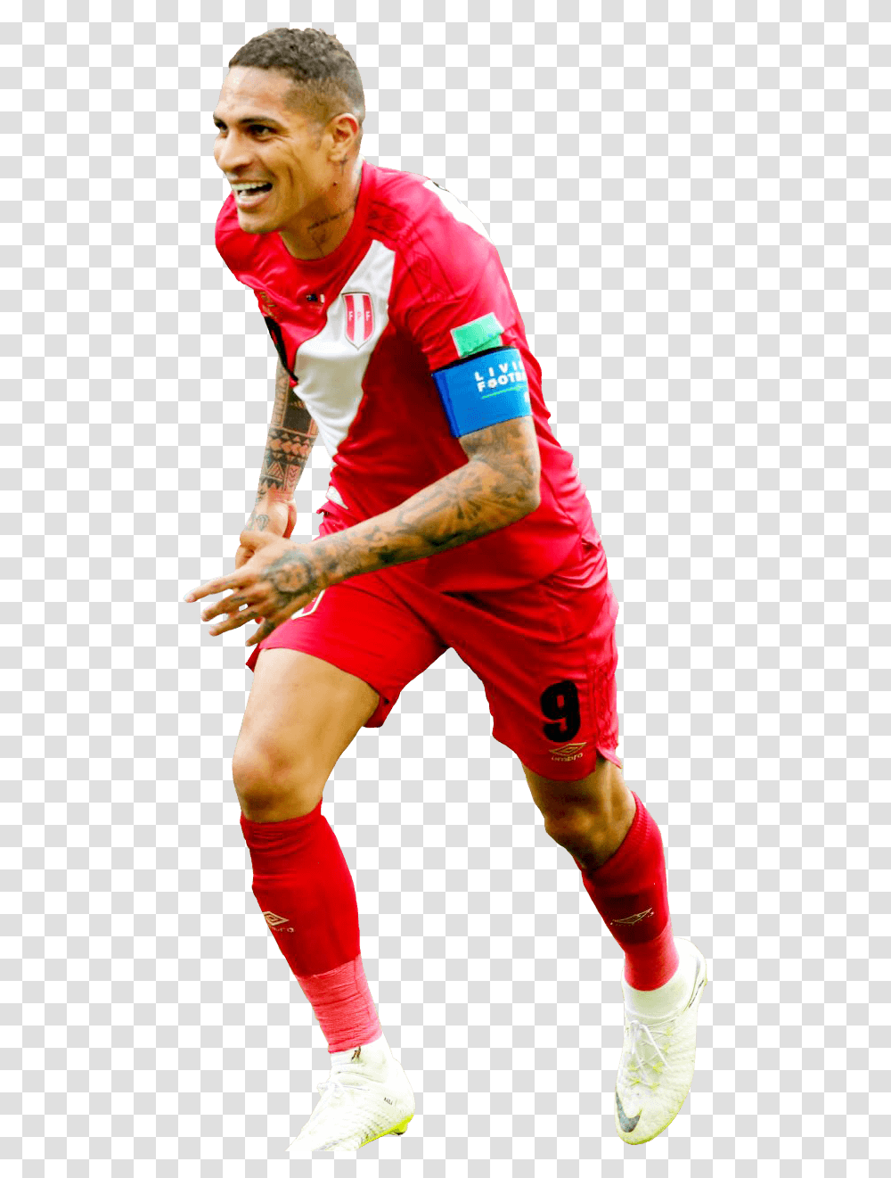 Paolo Guerrerorender Kick Up A Soccer Ball, Skin, Person, Tattoo Transparent Png