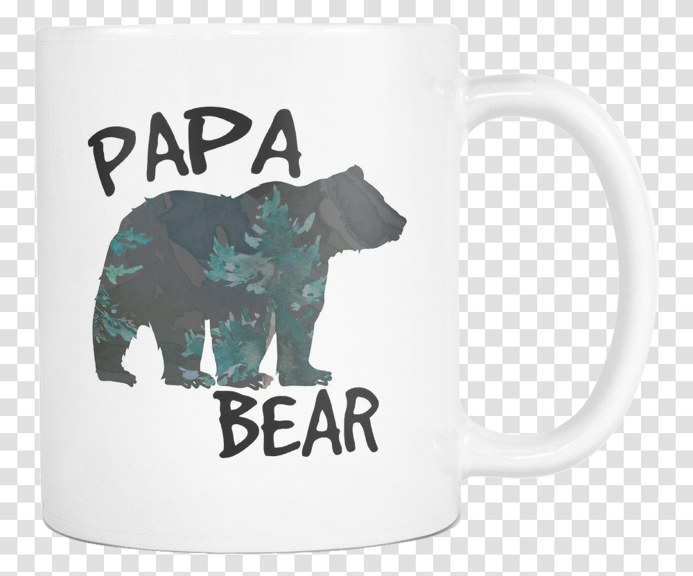 Papa Bear Forest Silhouette Coffee Mugs Animal Farm Adventure Park, Coffee Cup, Nature, Soil, Elephant Transparent Png
