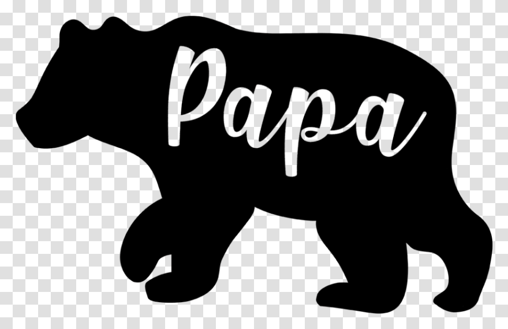Papa Bear Svg Bear Silhouette, Handwriting, Calligraphy, Alphabet Transparent Png