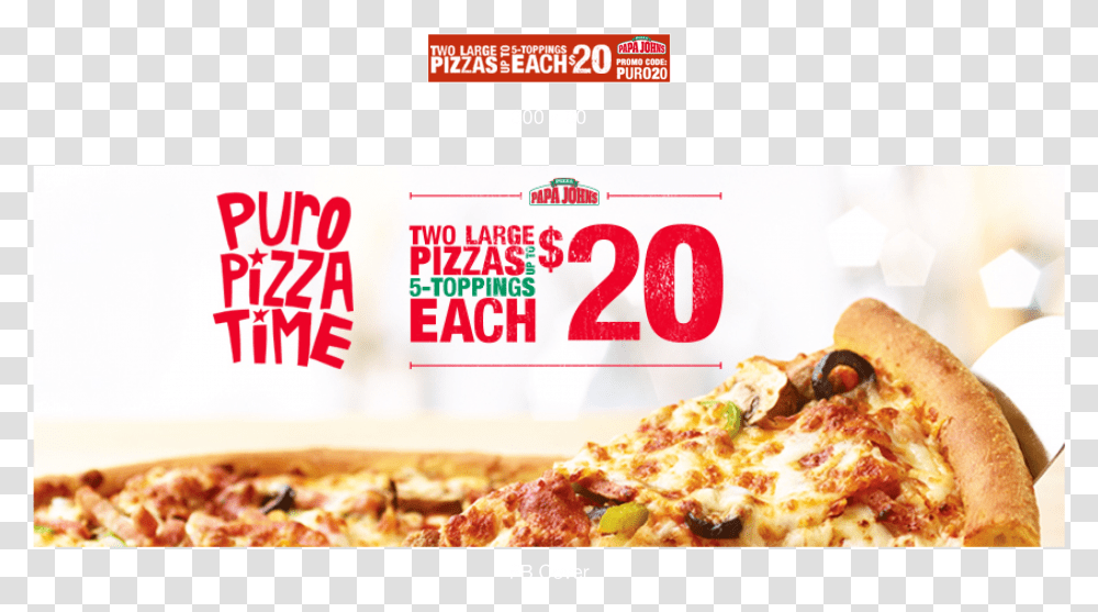 Papa John's Bahrain Number, Pizza, Food, Paper Transparent Png