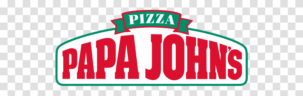 Papa Johns Pizza Logo, Label, Word, Meal Transparent Png