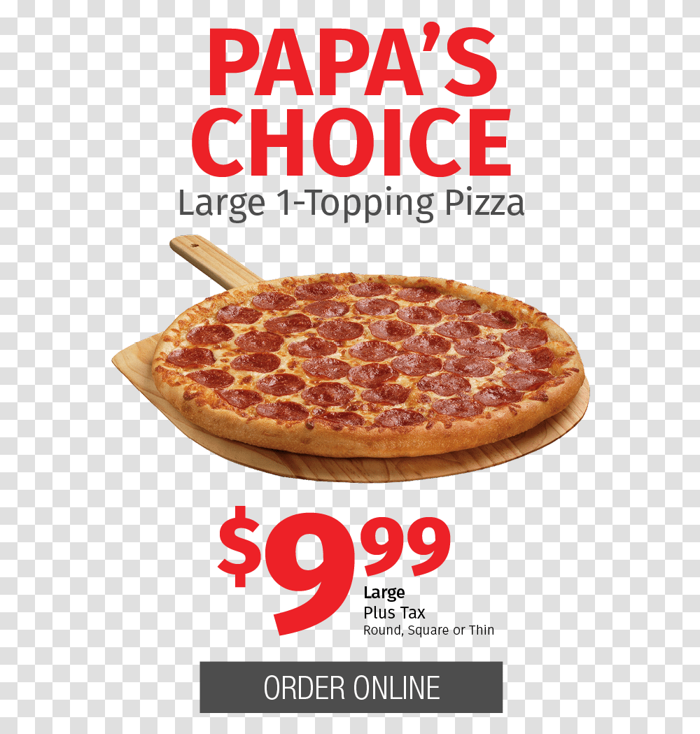 Papa Pizza, Food, Advertisement, Poster Transparent Png