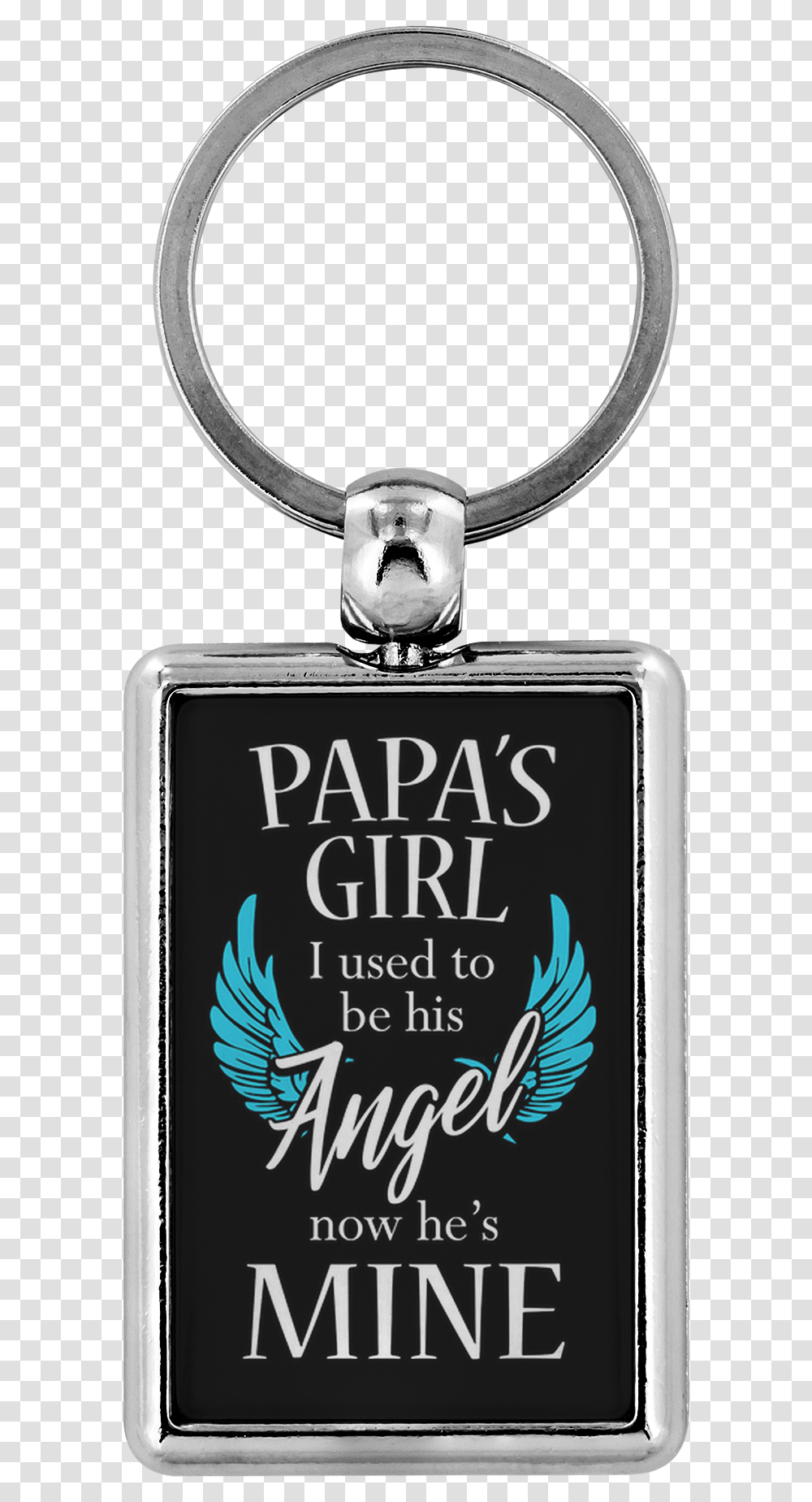 Papa's Girl Keyring Keychain, Bottle, Cosmetics, Mobile Phone, Electronics Transparent Png