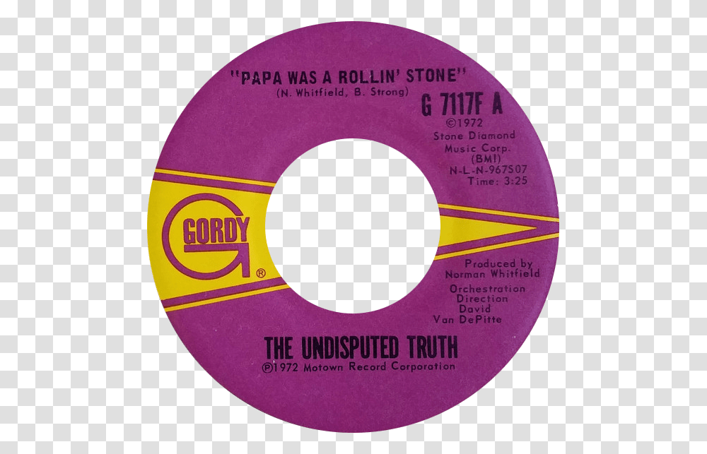Papa Was A Rollin Martha The Vandellas You've Been In Love Too Long, Disk, Label, Dvd Transparent Png