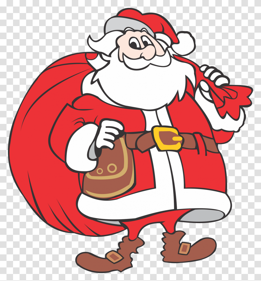 Papai Noel Vetorizado Papai Noel Santa Claus, Costume, Label Transparent Png