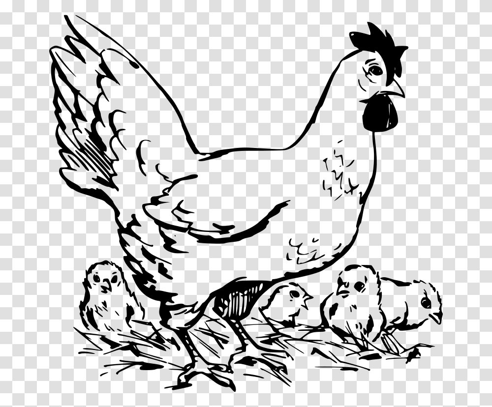 Papapishu Hen And Chickens, Animals, Gray, World Of Warcraft Transparent Png