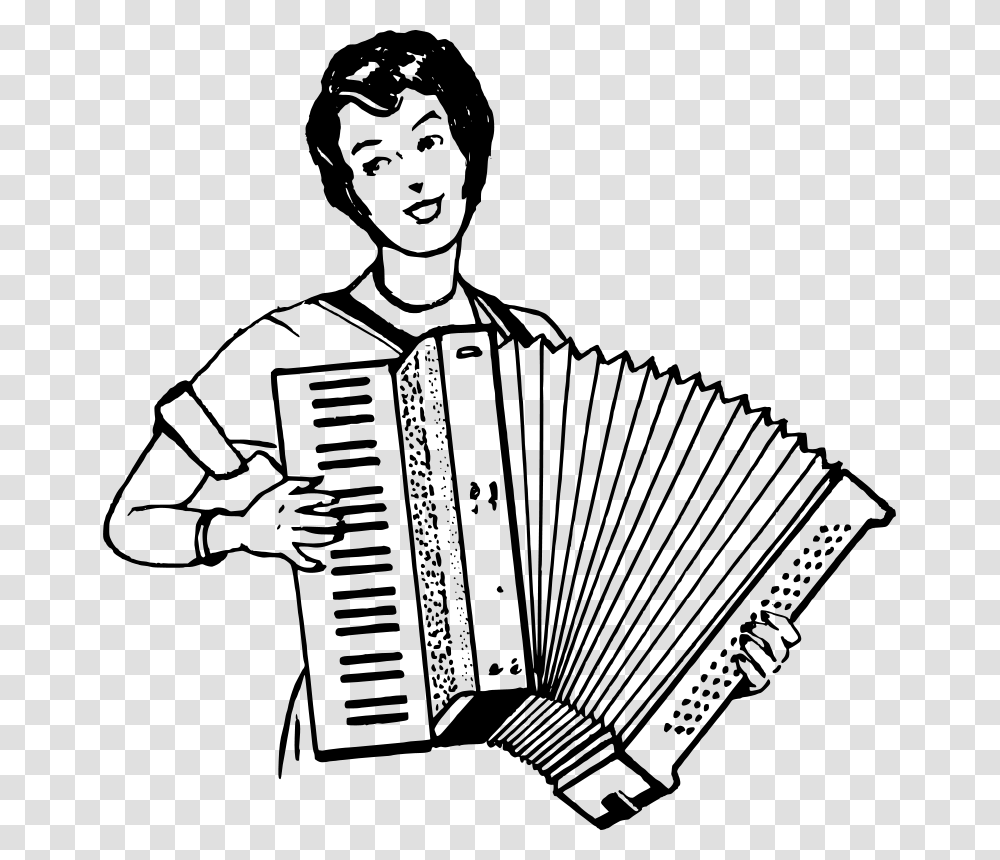 Papapishu Woman Playing Accordeon, Music, Gray, World Of Warcraft Transparent Png