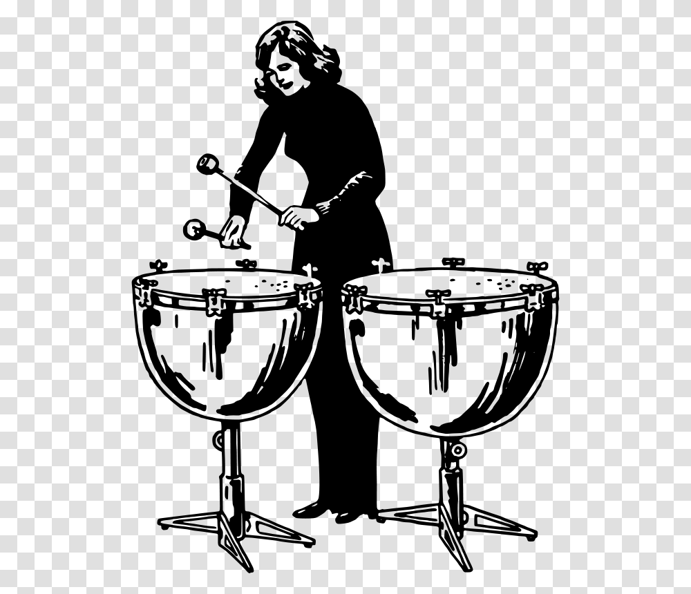 Papapishu Woman Playing Kettledrums, Music, Gray, World Of Warcraft Transparent Png