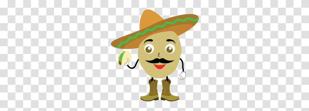 Papas Tacos Mexican Food, Apparel, Sombrero, Hat Transparent Png