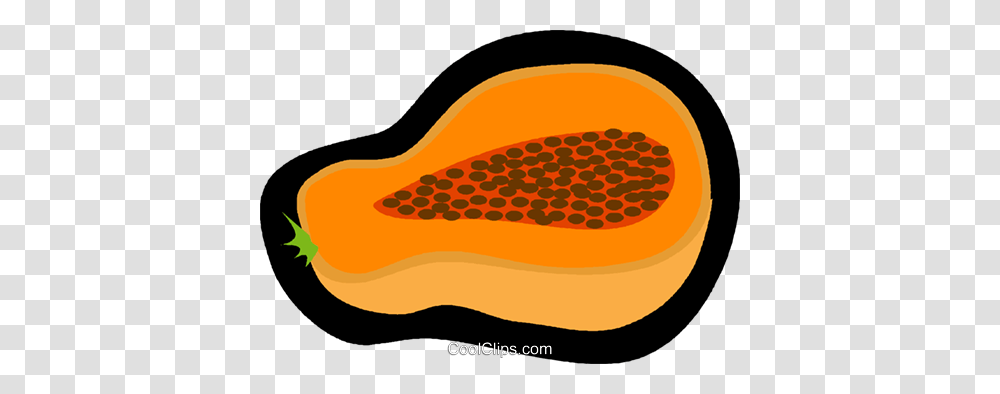 Papaya Exotic Fruit Royalty Free Vector Clip Art Illustration, Plant, Food Transparent Png
